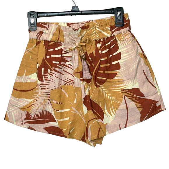 L*Space Gene Set Button Up S/S Top Pull On Shorts Pink/Gold Women's Small NWT - Picture 7 of 13